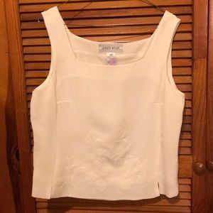 White thick strap blouse